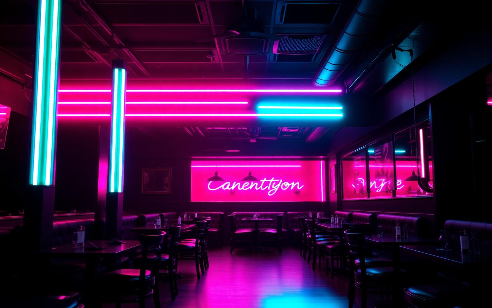 Website-Vorlage Neon Nightlife